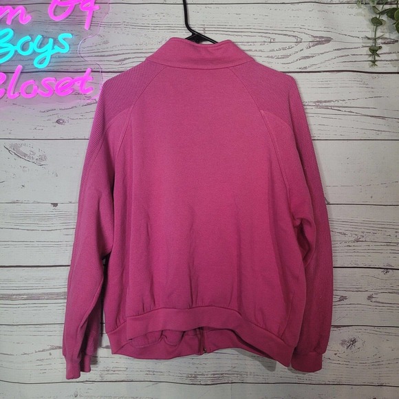 Vintage Adidas & French Navy Pink Sweatshirt & Jogger Set Womans Size Large - Picture 4 of 11